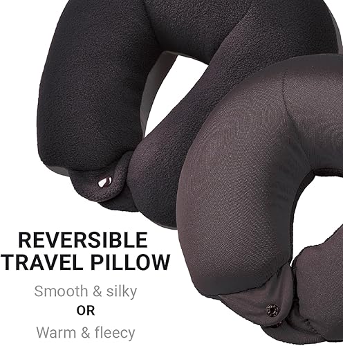 Miniatura 3 de Classic Bean Sleeper, cómoda almohada de viaje rellena de micro polietileno, almohada para el cuello para un sueño ininterrumpido, ideal para avión,