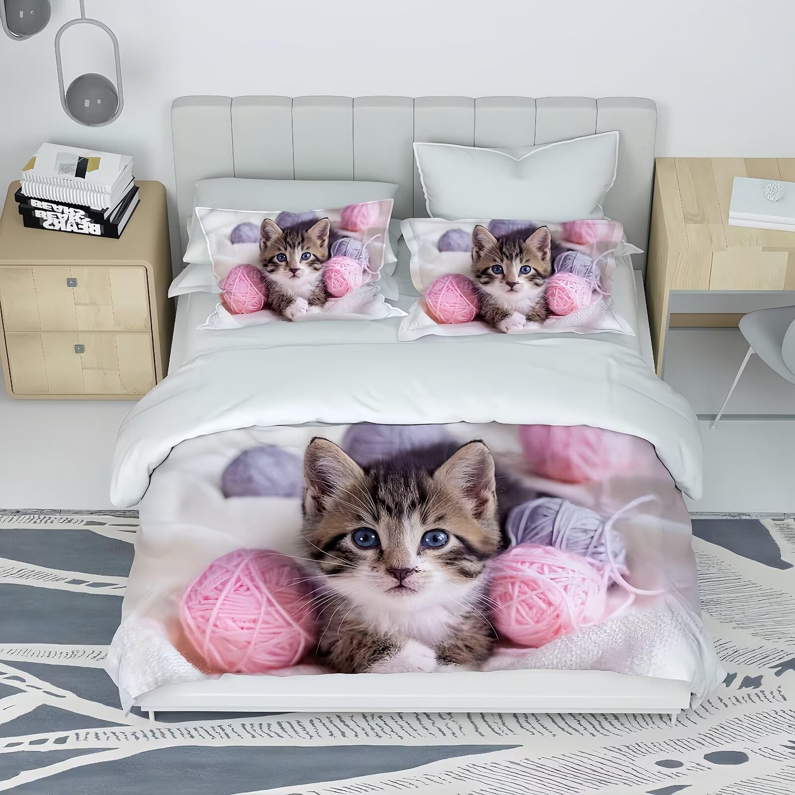 Tabeskly Kids Girls Bedding Set Single - Image 2