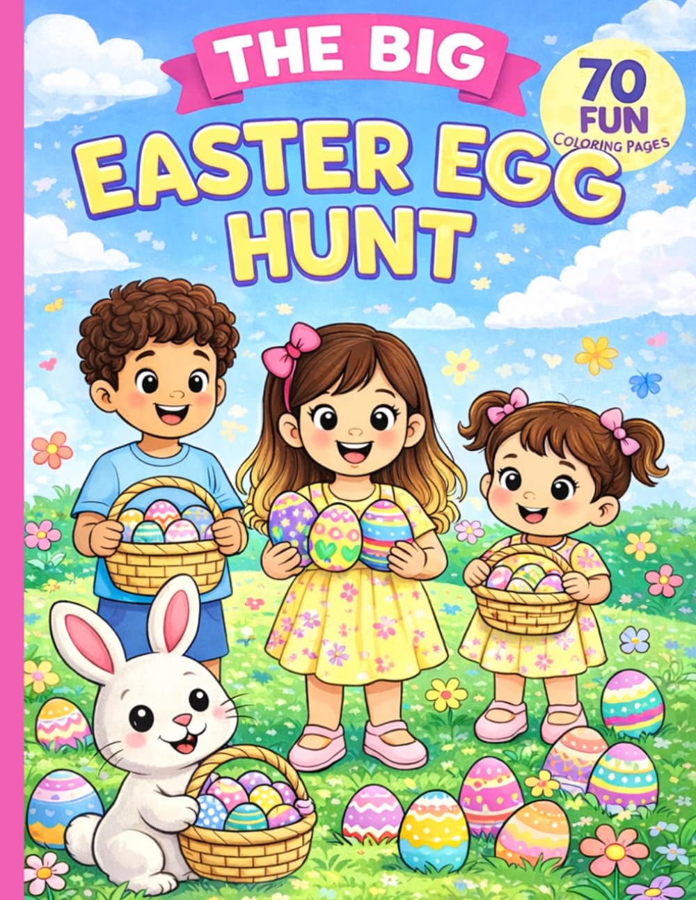 The Big Easter Egg Hunt: A Coloring & Activity Book for Kids Ages 3–7