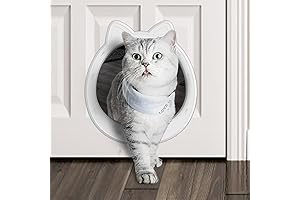 Large Cat Door Interior Wall - Easy DIY Setup, No Training Up to 22 LBS