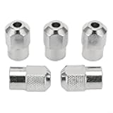 Zinc Alloy Chuck Nut for Rotary Tool, M8x0.75mm Metric Thread Small Drill Chuck 5 Pcs Set, Compatible with Electric Grinder Accessories