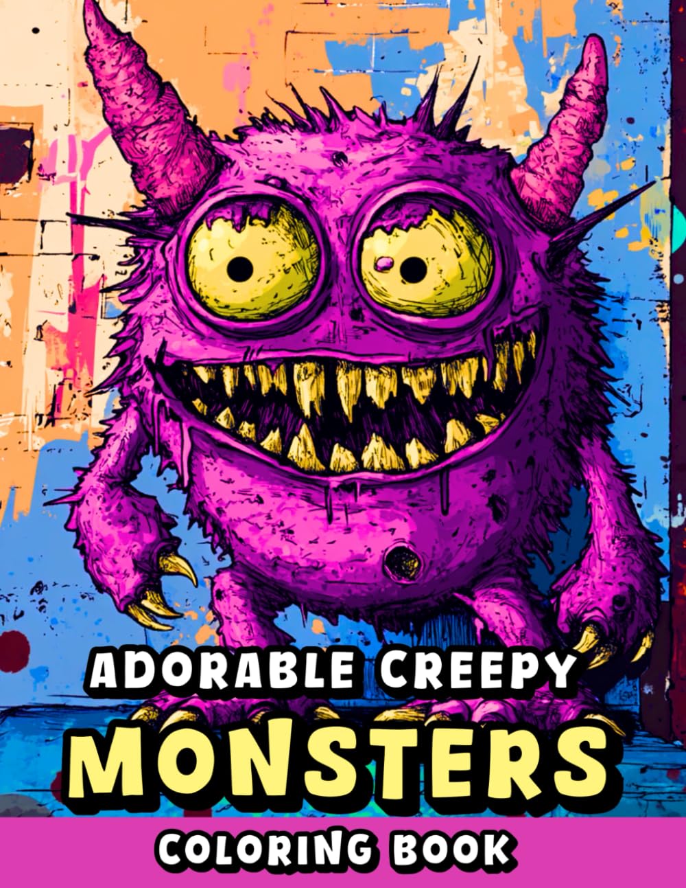 Adorable Creepy Monsters Coloring Book: Fantasy Coloring Pages for All Ages Featuring Cute and Creepy Creatures for Anxiety Relief and Relaxation