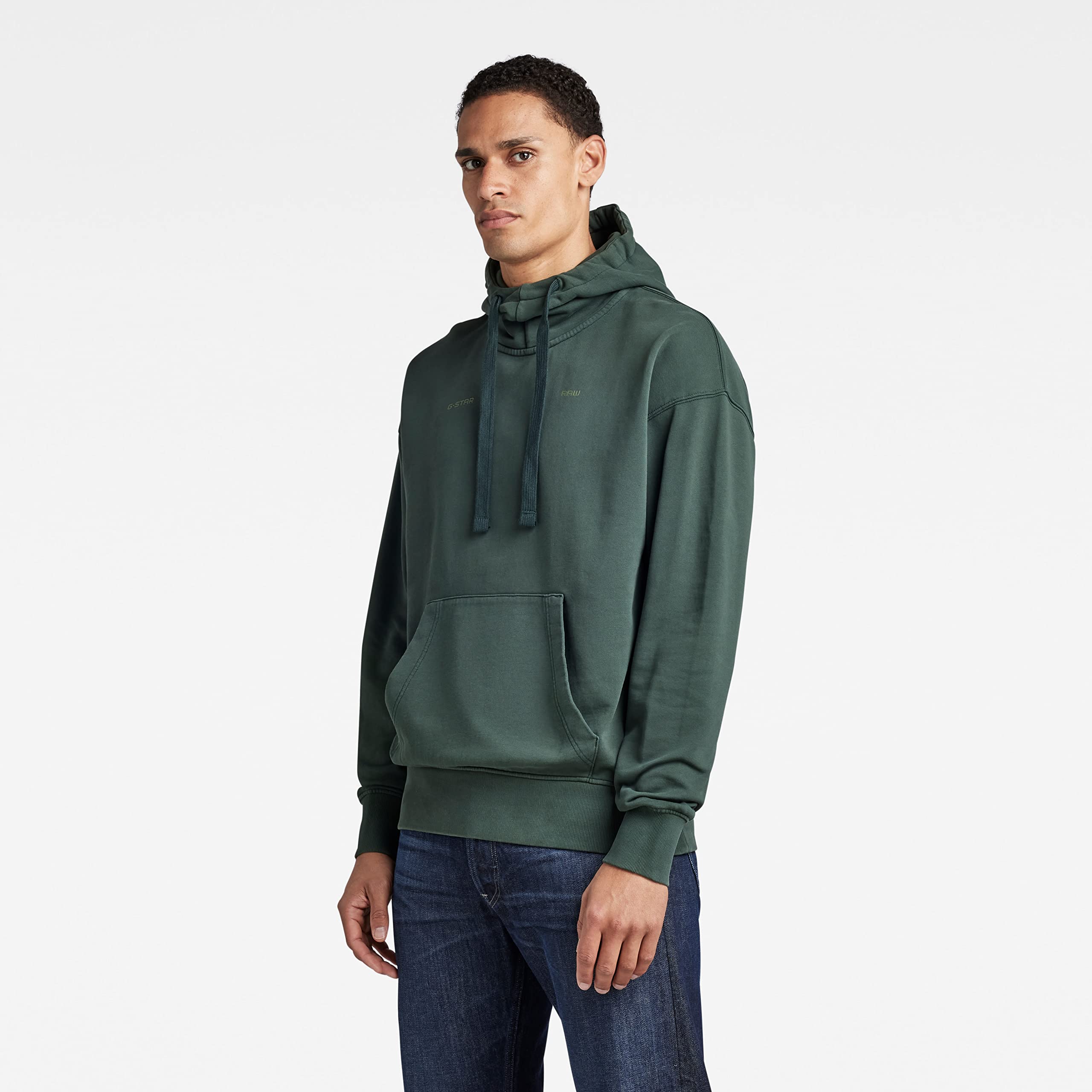 G-Star Sudadera con Capucha Garment Dyed Oversized Suéter Hombre (Pack de 1)
