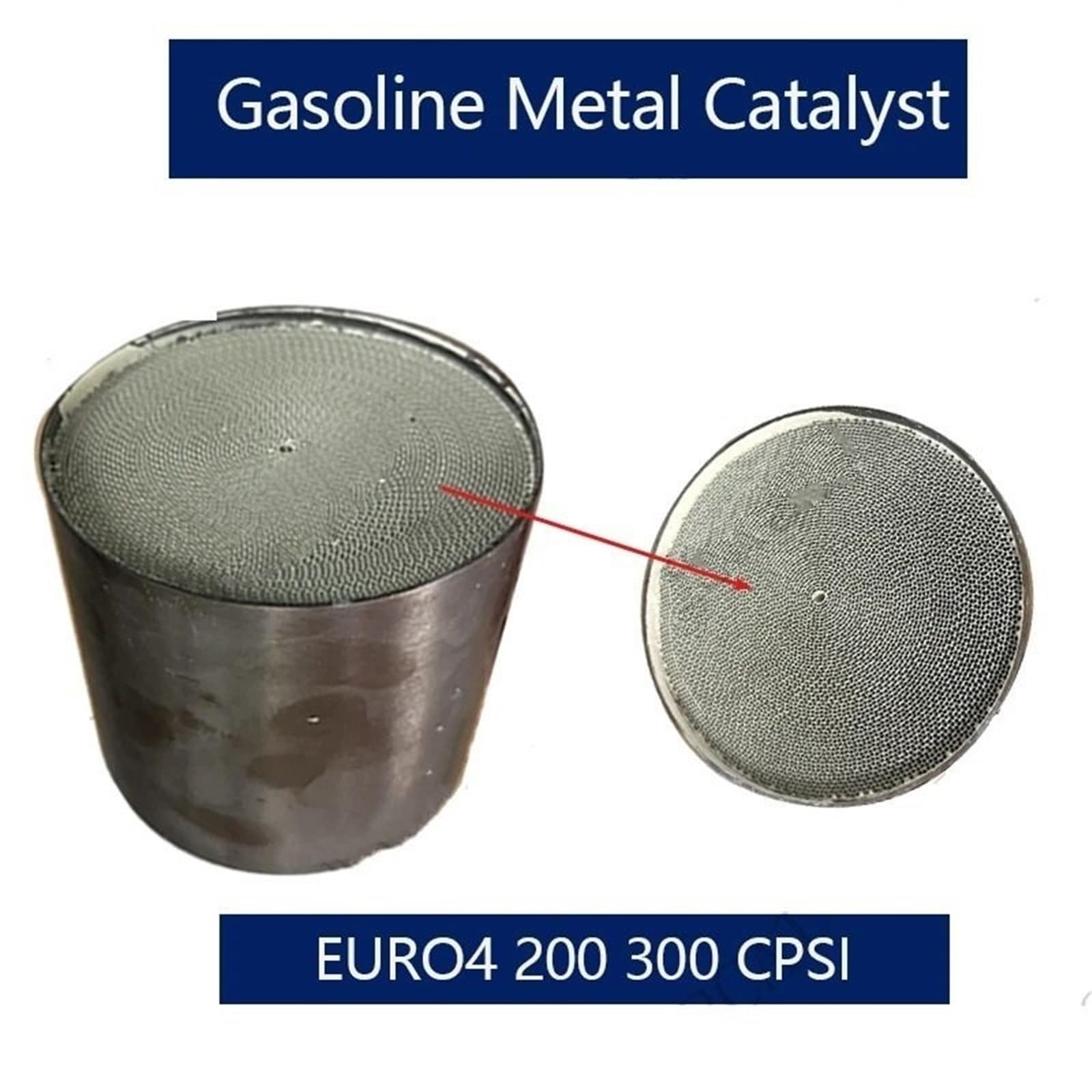 katalizator samochodowy Wysokoprzepływowy metalowy katalizator Euro 4 Katalizator 200/300 CPSI odpowiedni do samochodów z katalizatorem wydechowym | 110-100mm 300cpsi