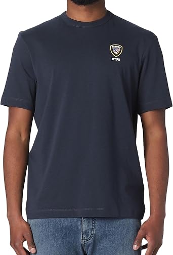 Blauer Mens T-Shirt 23SBLUH02097004547 Blue NYPD Logo