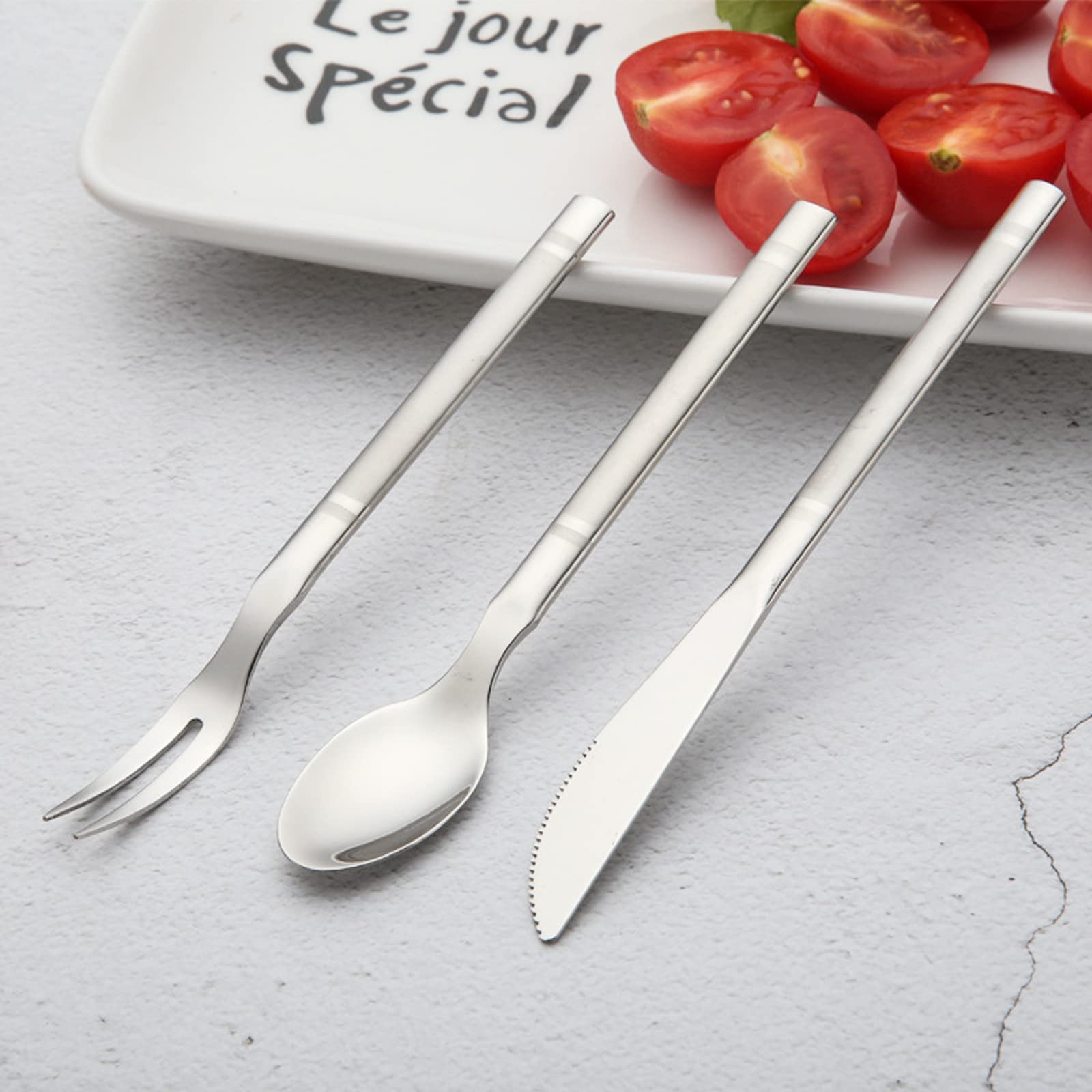 VANRA Set di 6 piccoli coltelli da dessert in acciaio inox per bambini, per antipasti, frutta, snack, servire, mini posate da 14,5 cm