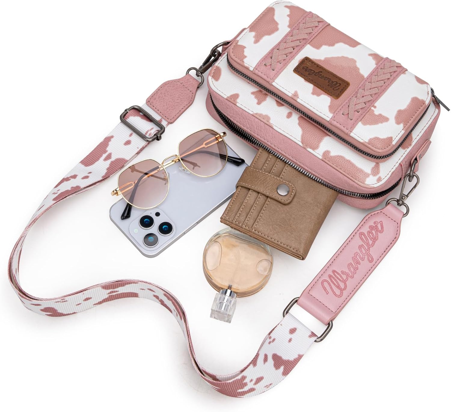 Wrangler Crossbody Bag for Women Western Cowgirl Crossbody Purses with Guitar Strap - Image 5