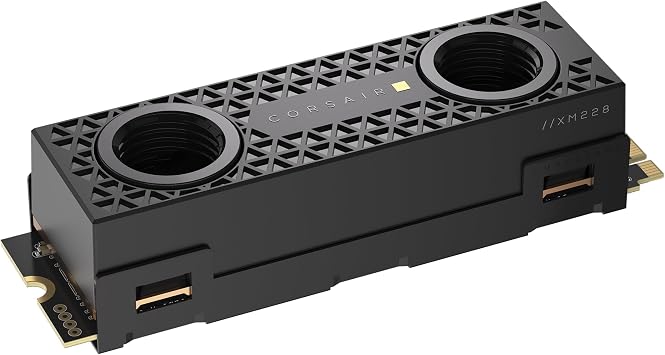 CORSAIR MP700 PRO Hydro X Series PCIe Gen5 x4 NVMe 2.0 M.2 SSD High Density TLC NAND Pre-Installed Water Block M.2 2280 DirectStorage Support Max 12,400MB/s CSSD-F2000GBMP700PHX