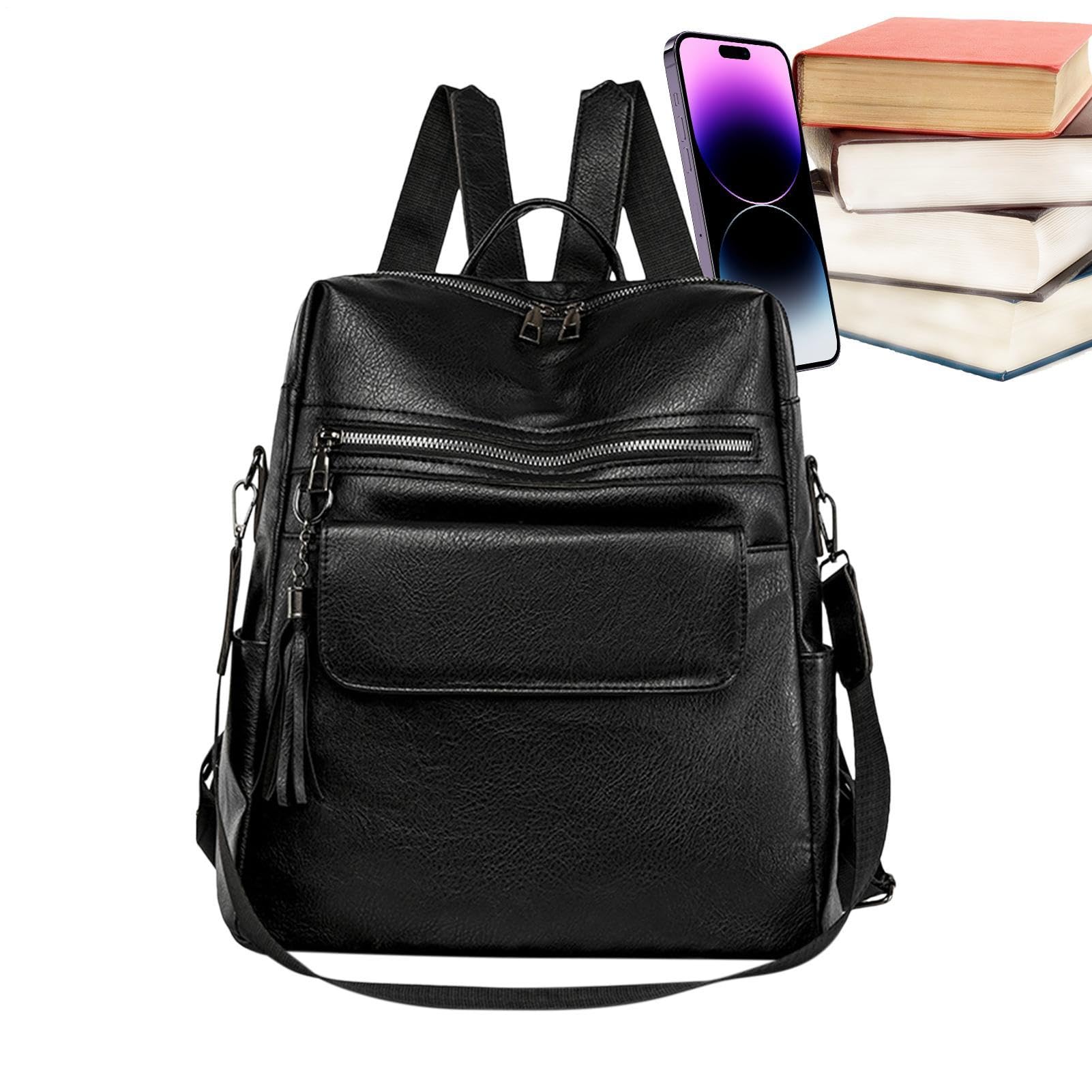 Mochila multiusos para mujer con compartimento grande que soluciona el espacio 8