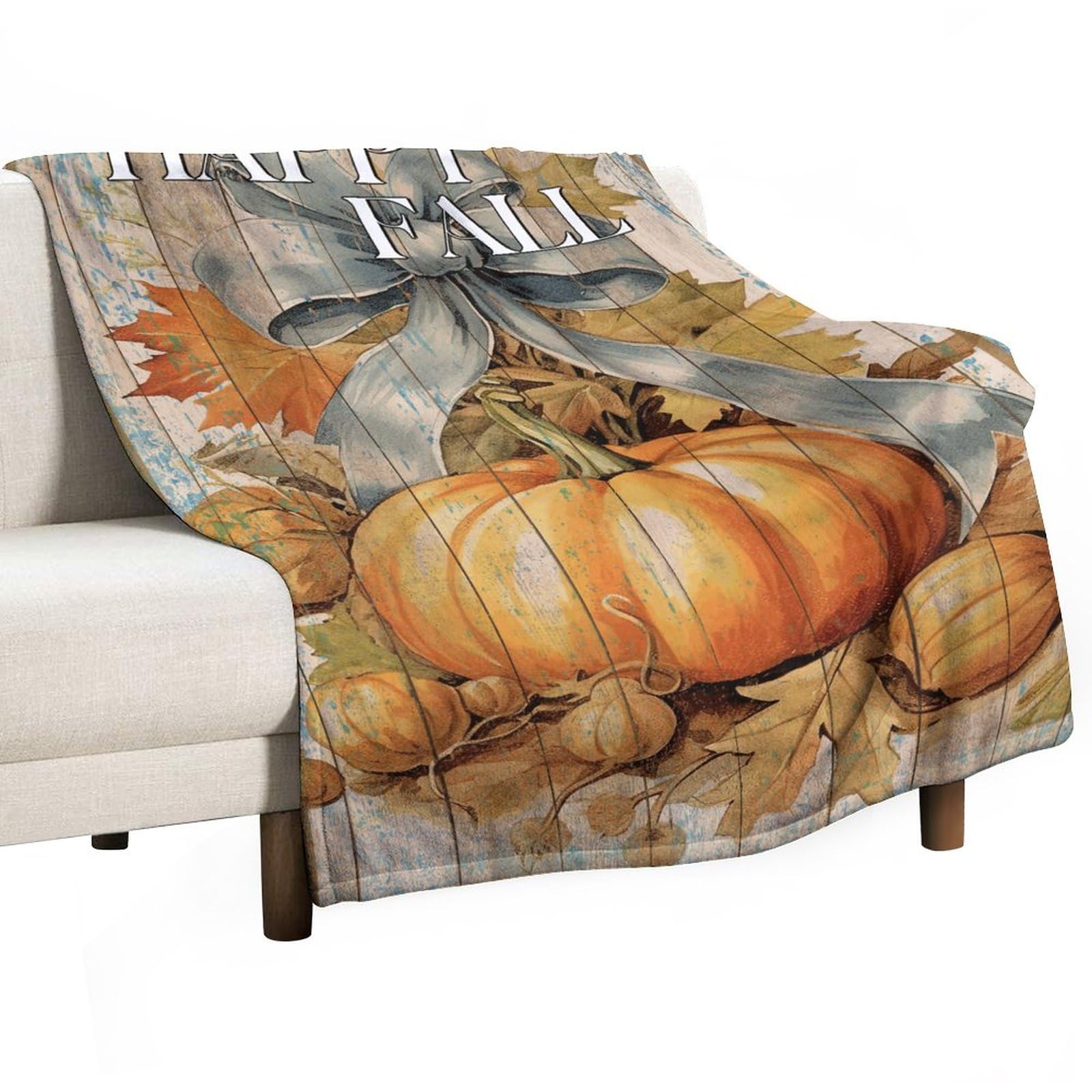 Couverture cadeau de mariage Happy Fall plaid doux pour jeune couple