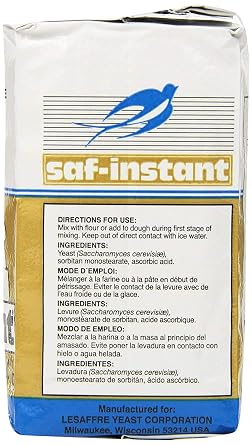 SAF LeSaffre Instant Yeast, yTpoVo Gold, 4 Pound