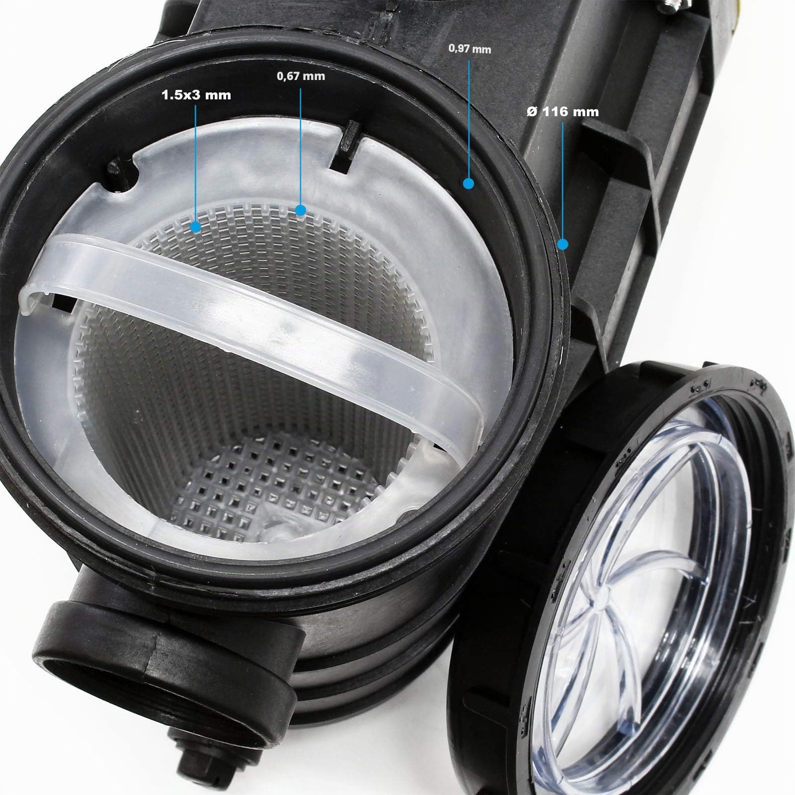 Filtro a Sabbia con valvola a 5 Posizioni Pompa autoadescante HZS-300 380W Set Piscina
