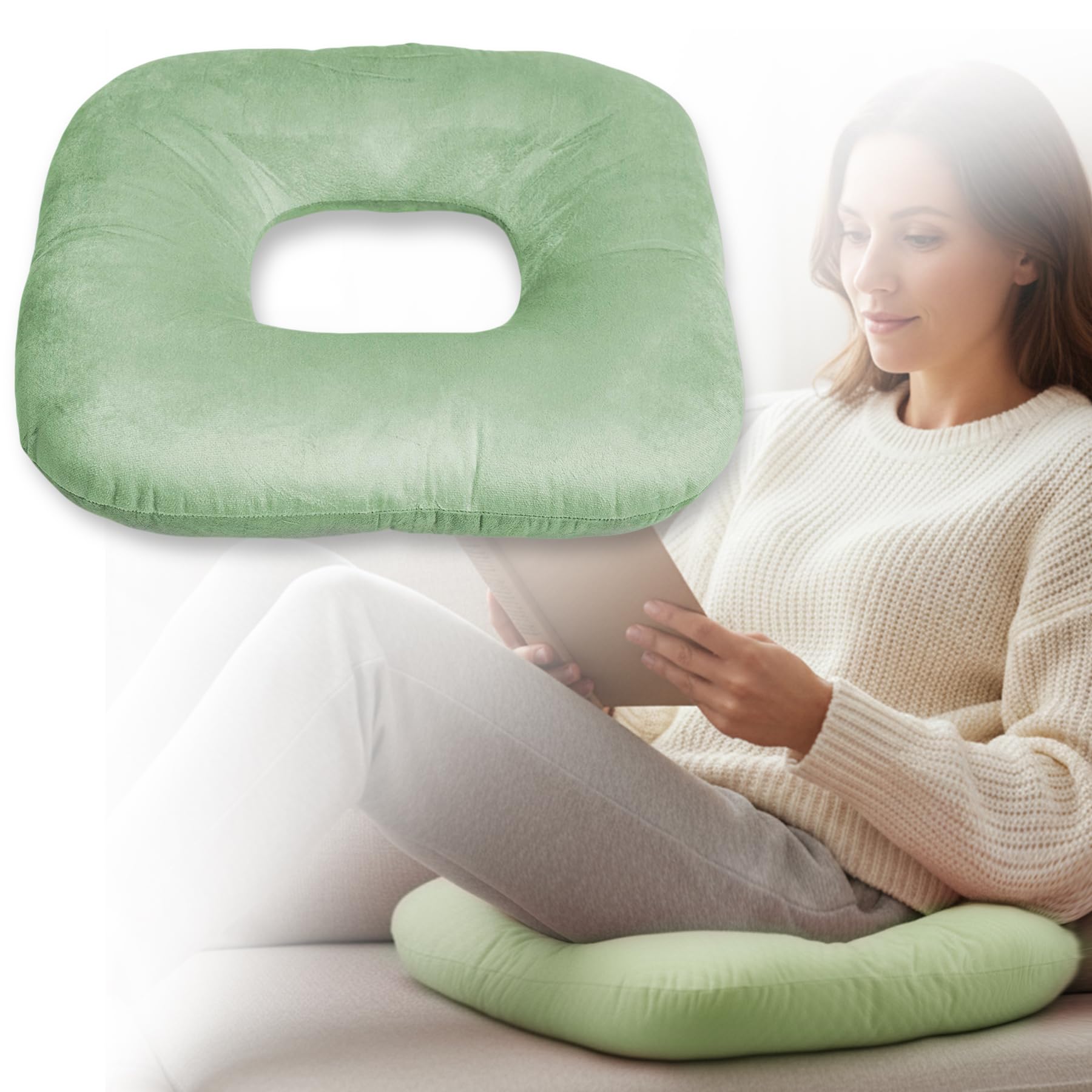 Hshbxd Donut Pillow, Tailbone Cushion for Wheelchair, Office and Travel