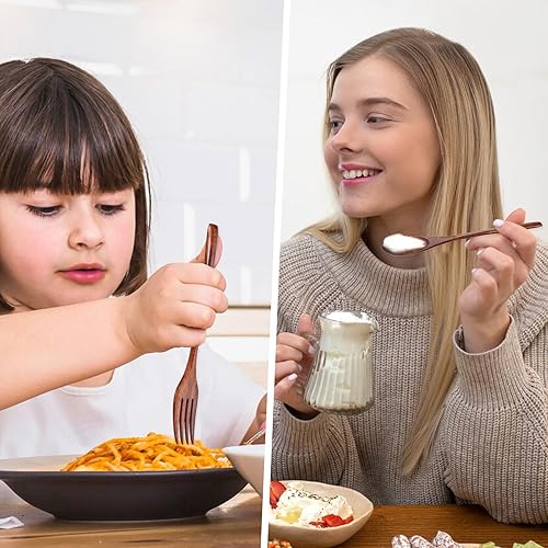 Miniatura 6 de Juego de cubiertos de madera para comer, juego de 3 piezas de utensilios de cocina, utensilios de cocina de madera, cucharas y tenedores, espátulas