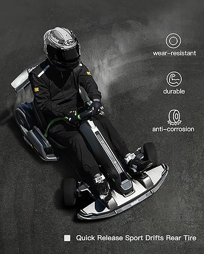 Vista 5 de Electric GoKart Pro / Pro2 and Gokart Bundle Rear Tire Compatible with Ninebot by Segway Gokart Kit(with Ninebot S Max), Go Kart Pro 2 Quick Release