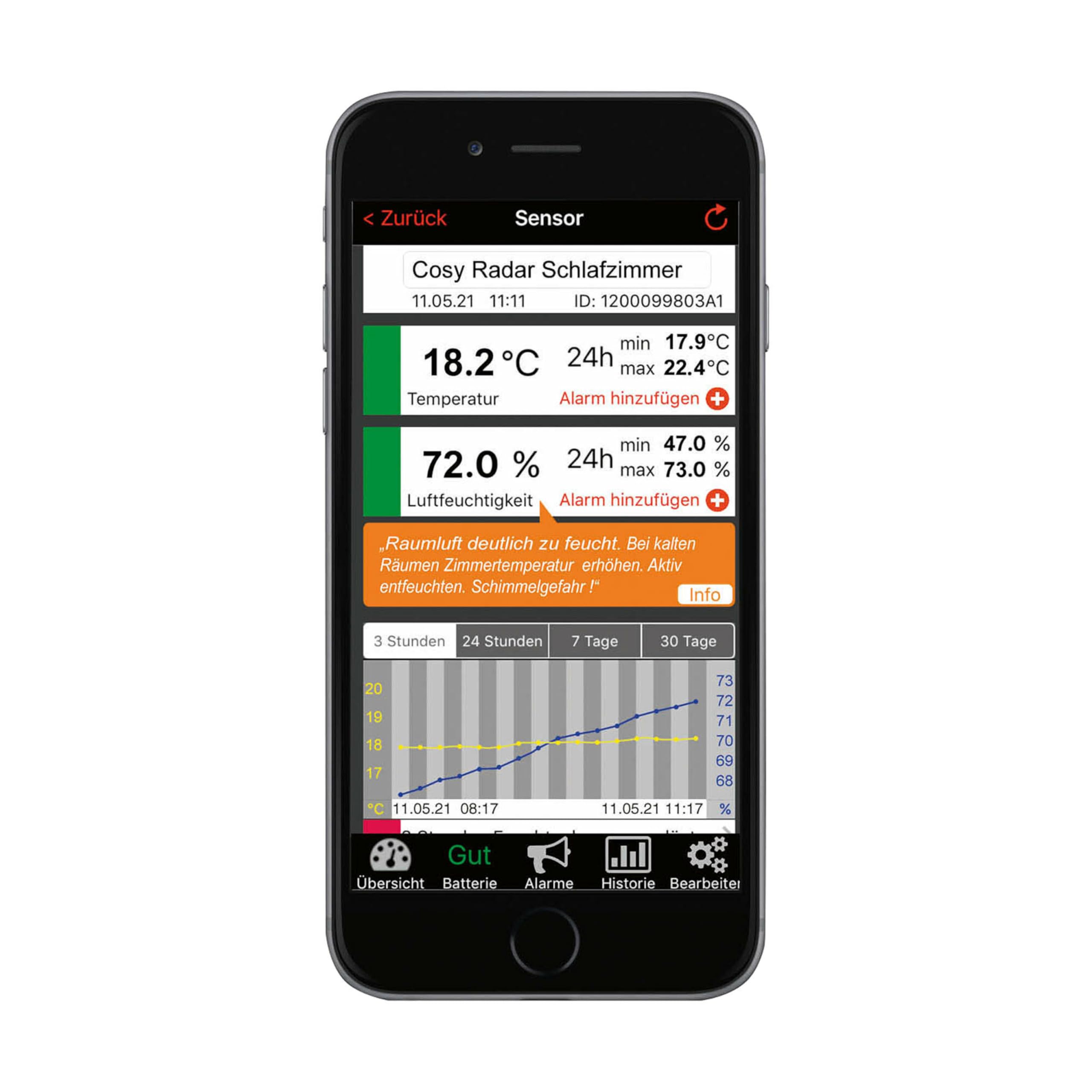 TFA-Dostmann Weatherhub Cosy Radar Set TFA 31.4008.79 zur Raumklimaüberwachung, mit Thermo-Hygro-Sender, Lüftungsempfehlung, Schimmelwarner perfekt geeignet für Kindergärten, Schulen, Behörden