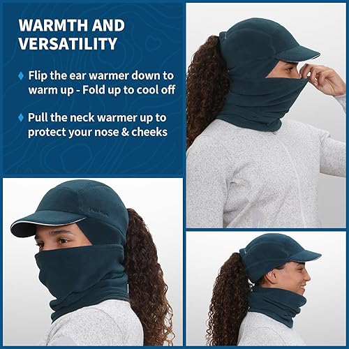 Miniatura 5 de TrailHeads Trailblazer Adventure - Juego de regalo para mujer con gorro y calentador de cuello de microforro polar