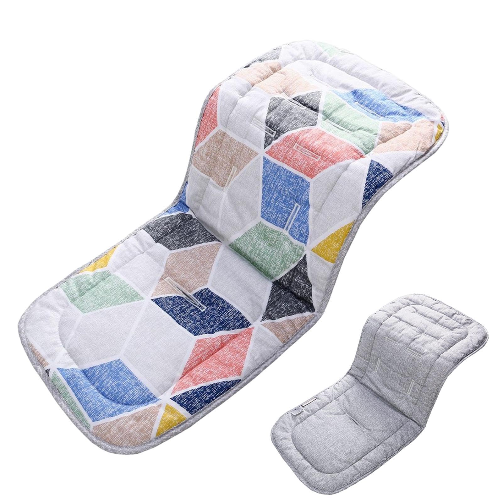 Stroller Seat Liner - Stroller Liner Seat, Cooling Pad Pram Cushion | Reversible Toddler Car Seat Cushion, Breathable newbornn Stroller Cool Seat Pads for Car Seats Strollers High Chairs