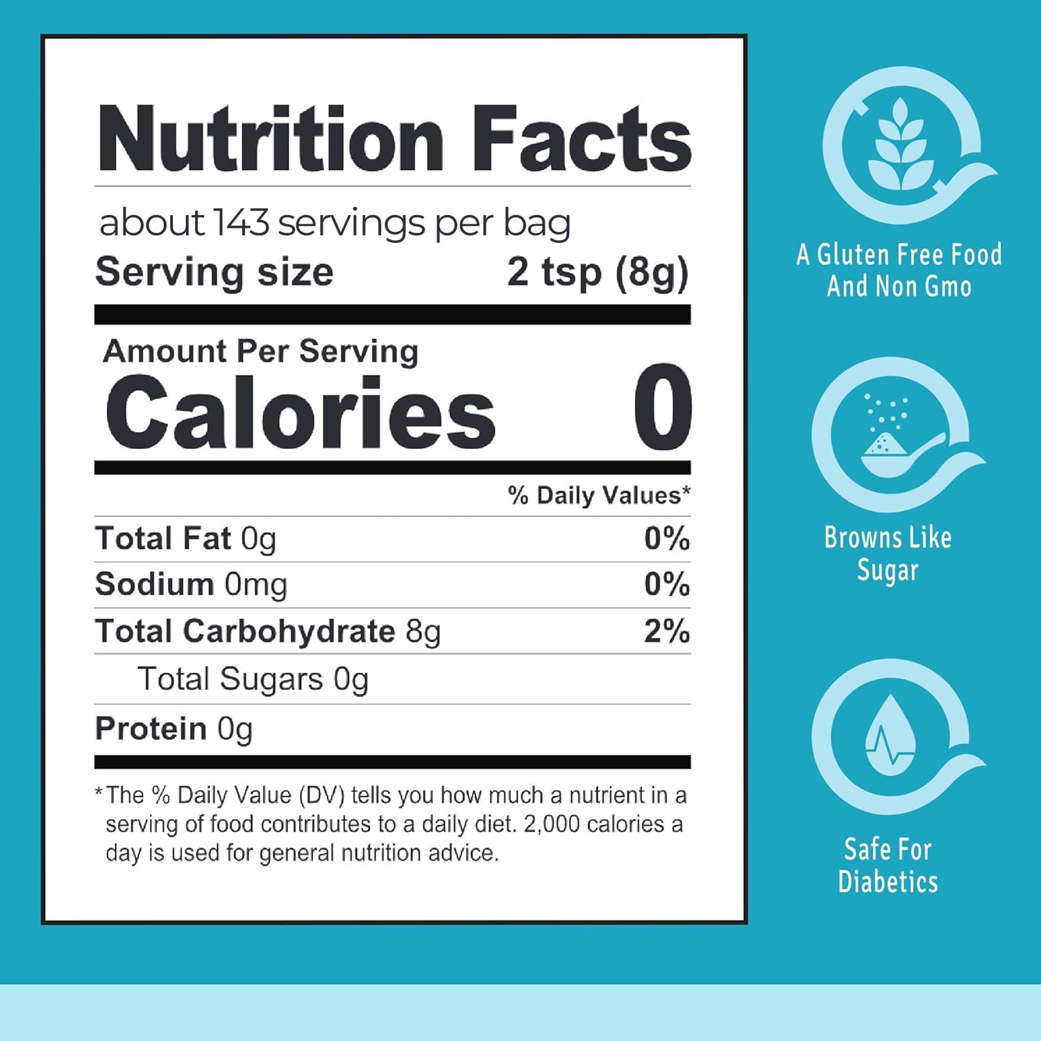 Stevia with Allulose Sweetener (40 Ounce (Pack of 1))