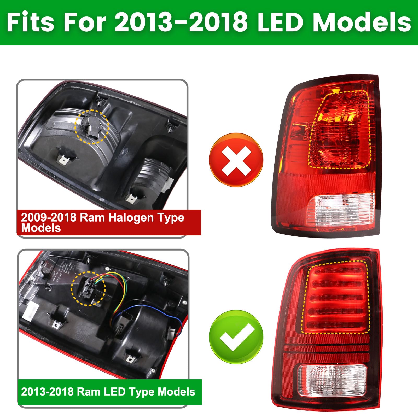 LED Tail Light Compatible with 2013 - Product View