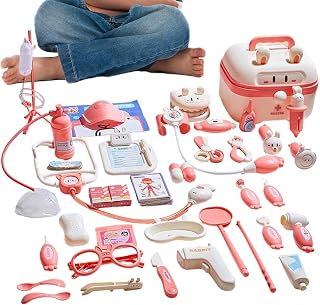 Play Doctor Set - Children Hospital Pretend Toy with Sound and Light | Children Hospital Play Set for Boys Girls Home Preschool Party Kindergarten School Nursery Bedroom Living Room