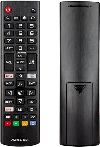 AKB75675304 - Control remoto de TV para L-G TV, repuesto para control remoto L-G para Smart TV, compatible con todos los modelos de TV L-G