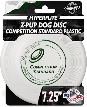 Hyperflite Z-Pup Competition Standard Dog Disc, White, 7.25 in 77g
