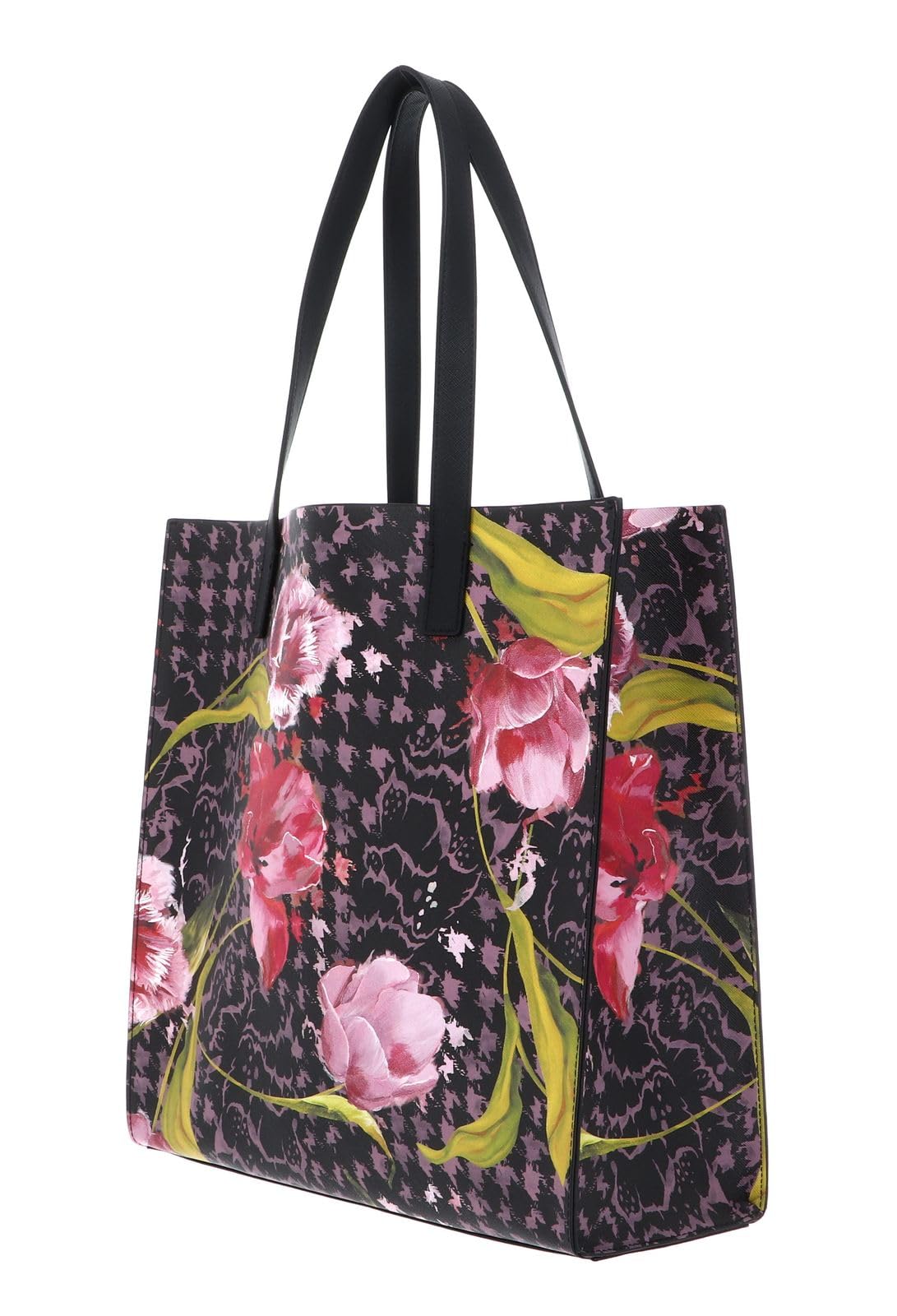 Ted Baker Tullsa - Bolso grande, diseño floral, color negro