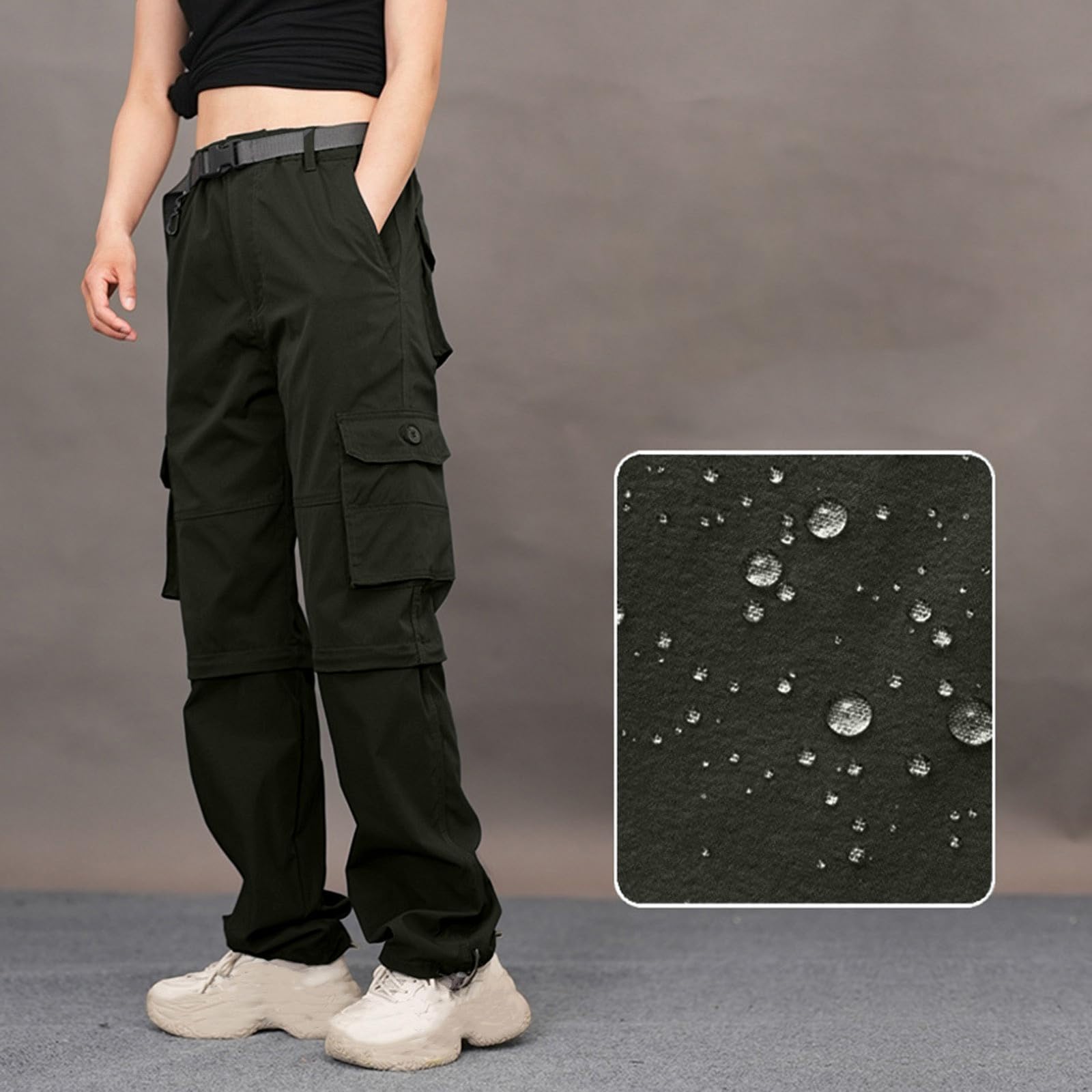 Generico Pantaloni da Trekking Donna Estivi Sweatpants Wide Leg Jogger Palestra Baggy Harem Curvy Cargo Push Up Protezioni Impermeabili Ciclisti Tattici Pantalone