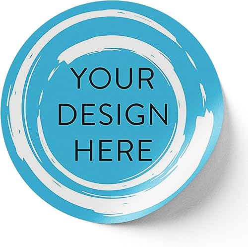 Vista 884 de DayStar Custom Signs & Design - 100 adhesivos de vinilo personalizables, con texto, imagen, diseño y logotipo; adhesivos para logotipo de embalaje