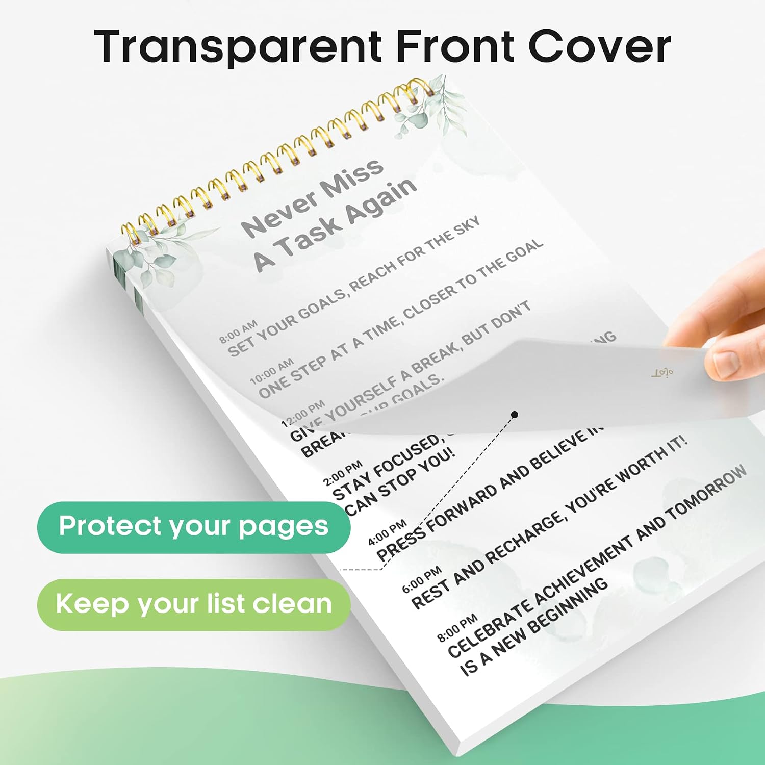 To Do List Pad - To Do List Notebook for Work with 52 Sheets, Undated Daily Planner Perfect for Daily Tasks and Goal Setting, To Do List Notepad Suitable for Office, Home and School-Nature