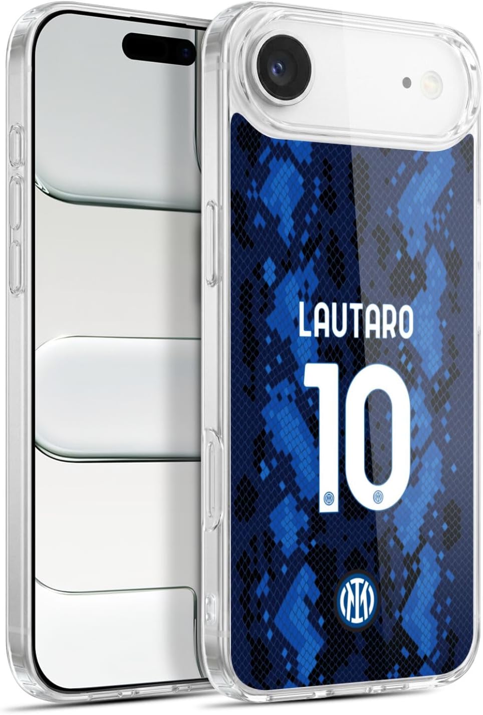 Head Case Designs Officially Licensed Inter Milan Lautaro Martínez 2021/22 Players Home Kit Gel Case [Military Grade Protection] Compatible with Apple iPhone 17 Air