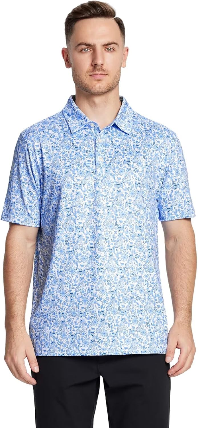 Golf Shirts for Men Dry Fit Short Sleeve Print Nigeria Ubuy