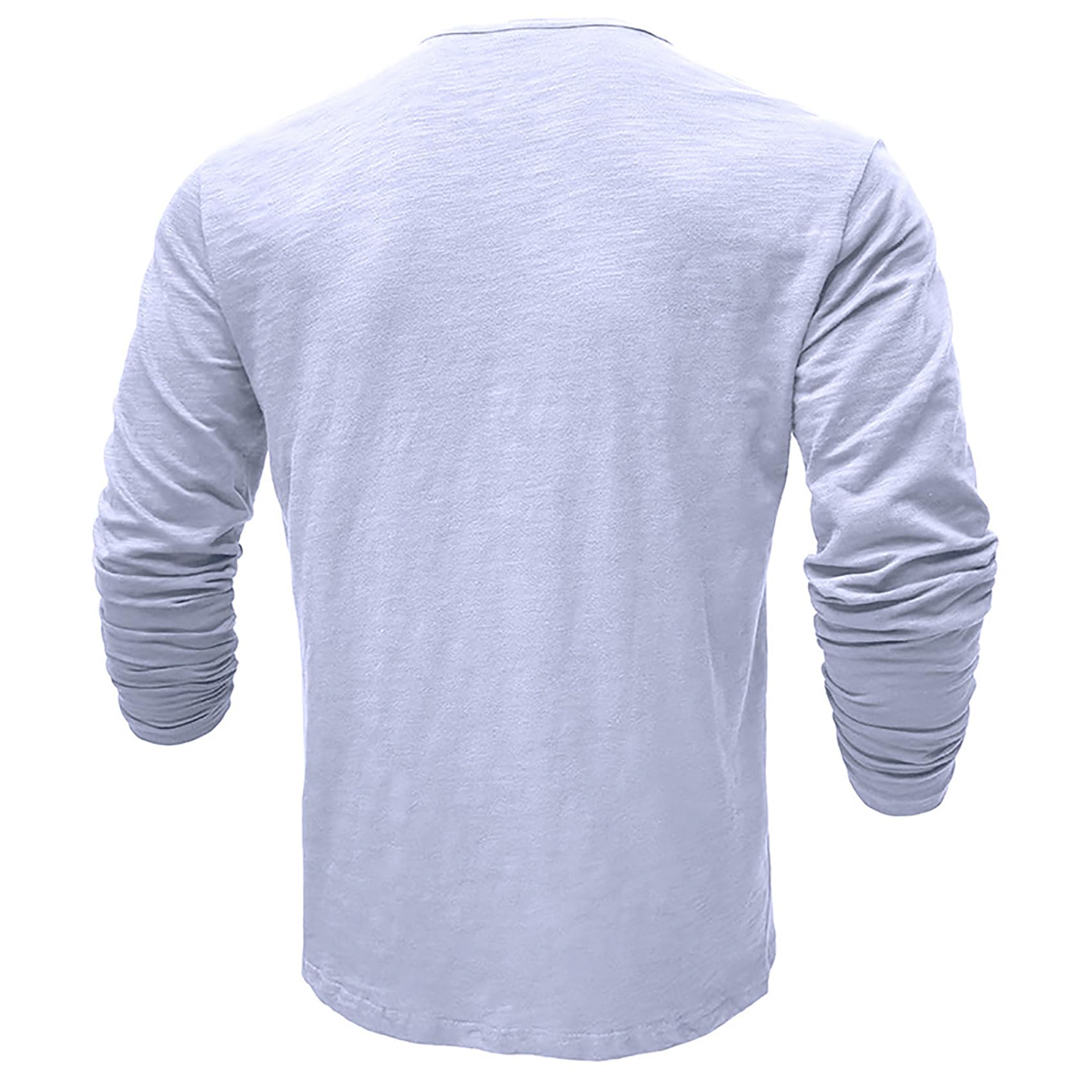 Plilima Maglietta da Uomo Manica Lunghe Casuale Henley Tshirt Uomo Cotone t Shirt Vintage Uomo