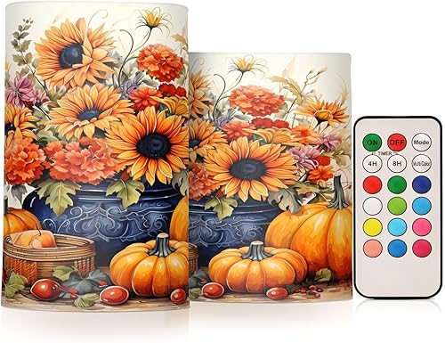 Vista 148 de Velas parpadeantes sin llama, velas LED moradas de mariposa lavanda con temporizador remoto, juego de 2 velas a pilas para San Valentín, boda