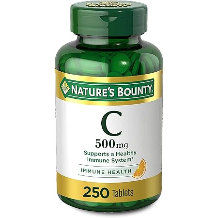 Vitamin C by Nature’s Bounty for Immune Support. Vitamin C is a Leading Immune Support Vitamin, 500mg, 250 Tablets