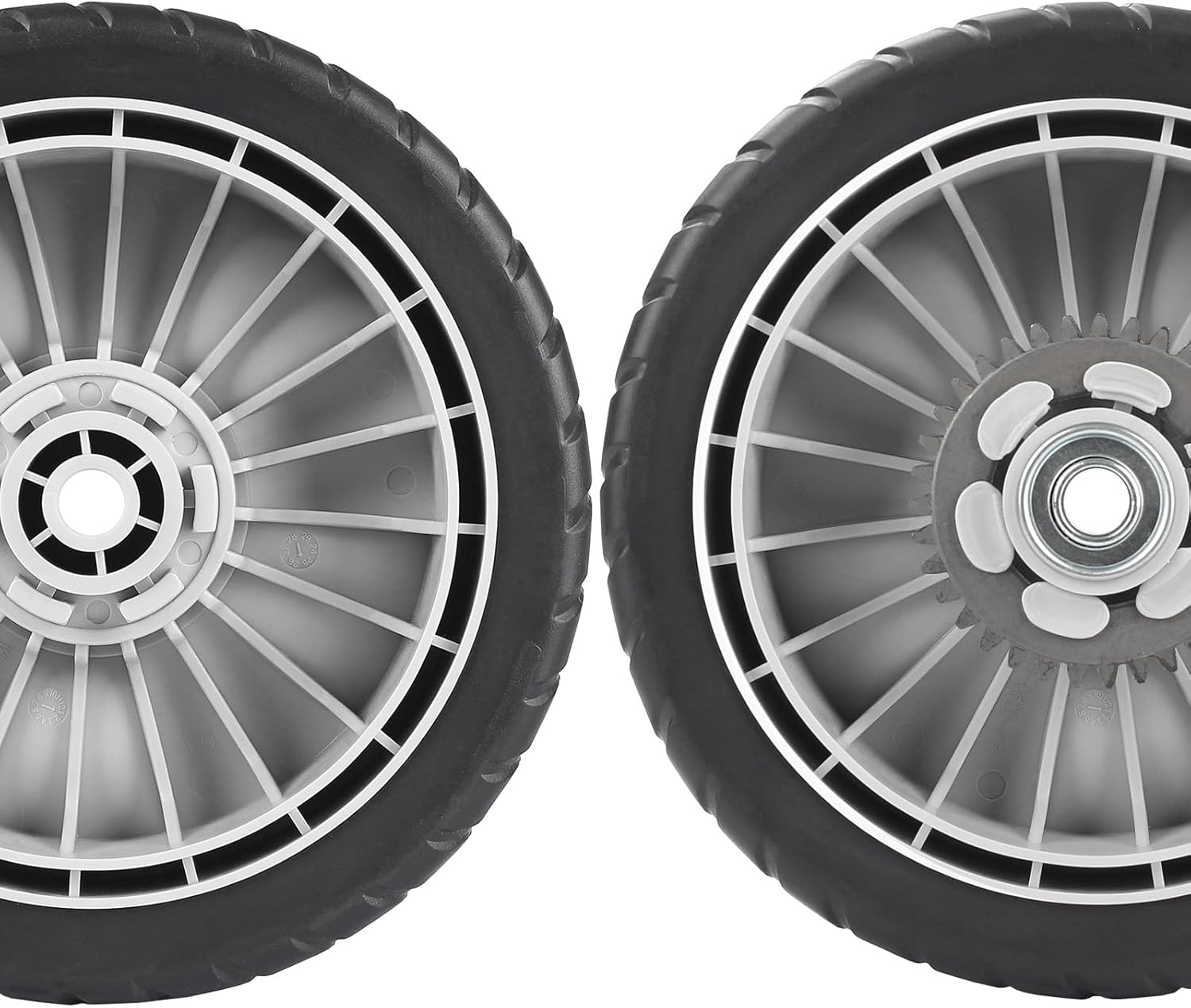 GICOOL HRR216 Lawn Mower Wheels, 2 Front Wheels 44710-VL0-L02ZB and 2 Rear 42710-VE2-M02ZE for Honda HRR216 HRS216 HRT216 Walk-behind Lawn Mower, 8 Inch Wheels, 4 Pack