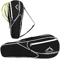 HimalOutdoors 3 Racquet Tennis Bag with Protective Padding - Durable Racket Bag for Men, Women & All Ages