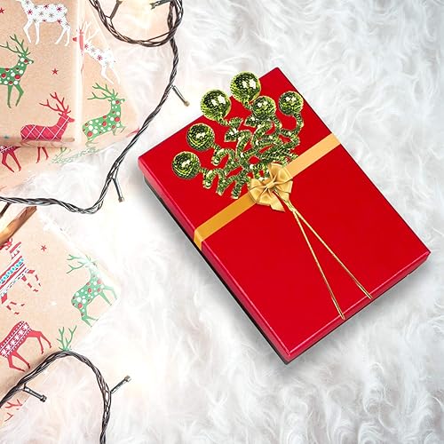 Miniatura 3 de Juego de 6 adornos de Navidad plateados, tubo con lentejuelas y esferas, decoración de Navidad, decoración de árbol de Navidad, decoración perfecta