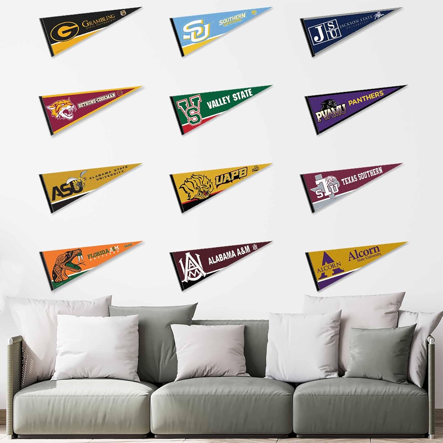 Southwestern Athletic Conference College Pennant Set