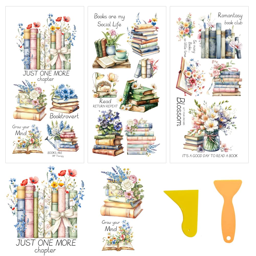 Rub On Transfers Flores para manualidades y decoración de muebles con diseño de acuarela 3 uds