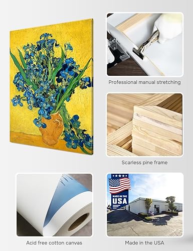 Vista 420 de DECORARTS - Almond Blossom Tree - Vincent Van Gogh Art Reproduction. Giclee Canvas Prints Wall Art for Home Decor 30x24