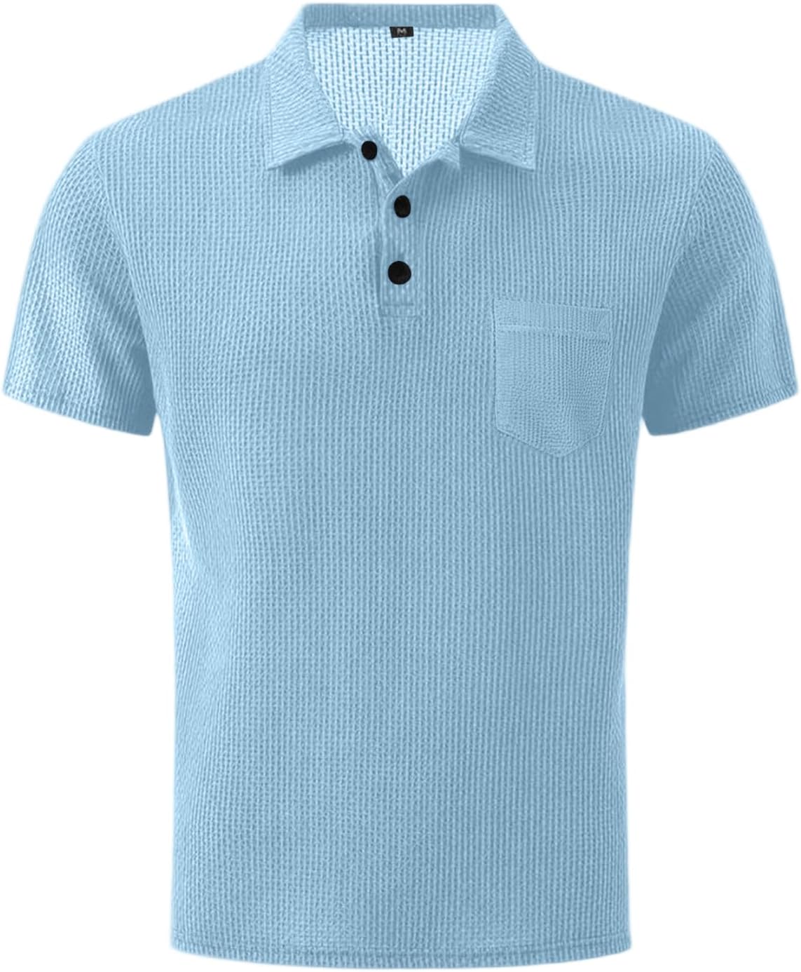 Ymosrh Men's Breeze Polo Shirt Short Sleeve Ice Silk Stretch Quick Dry Business Casual Dress Golf Shirt, M-3XL