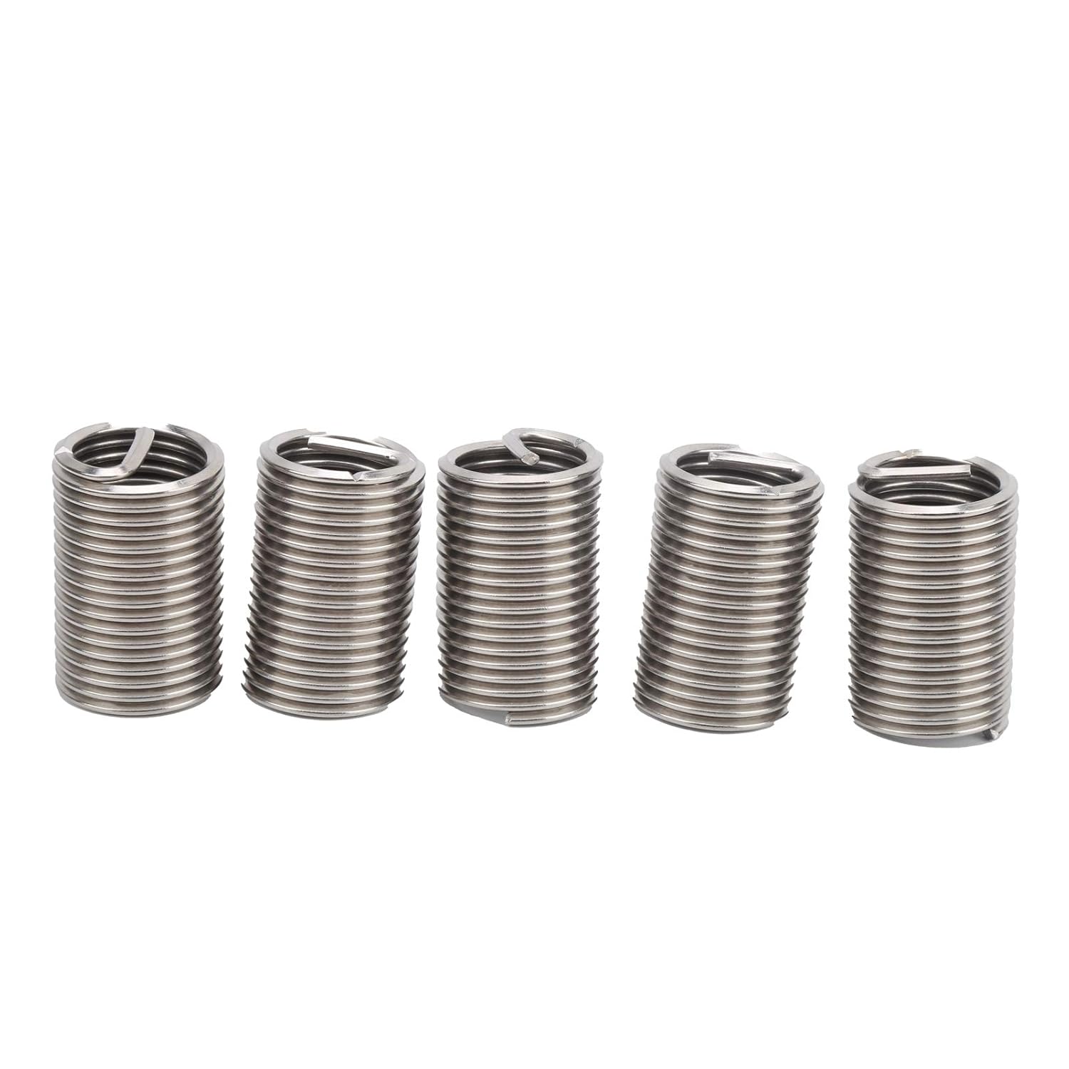 5Pcs Wire Externally Threaded Inserts Sleeve Stainless Steel Male Female Reducing Nut Wire Protection Sleeve for Indoor Outdoor