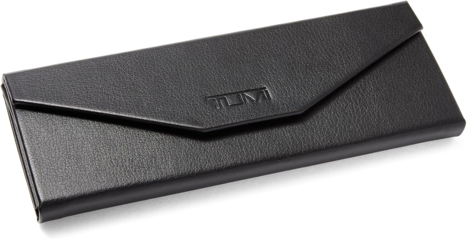 TUMI - 506 Two Tone Rectangle Sunglasses - Stylish Sunglasses for Men - UV Protection Eyewear - Sunglass Case - 53mm - Black - Image 3