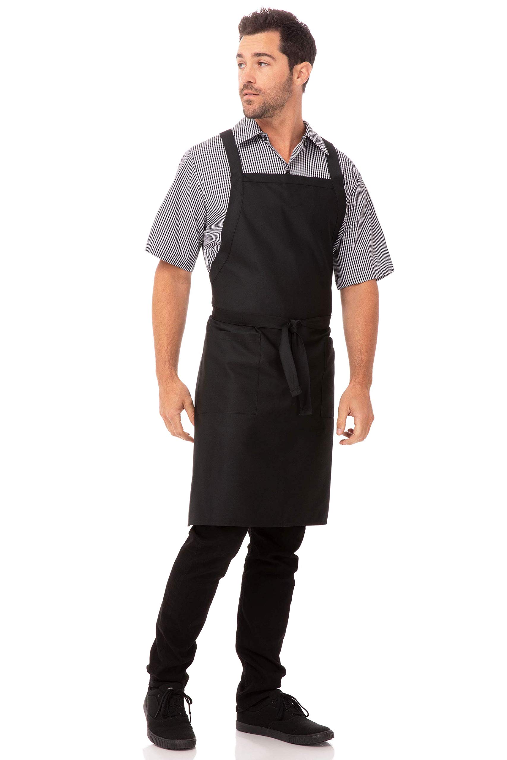 Chef Works Tablier à bretelles croisées dans le dos unisexe