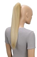 Vista 14 de CAISHA Extensiones de clip de cola de caballo de 20 pulgadas con pinza de mariposa recta marrón rubio mezcla H157