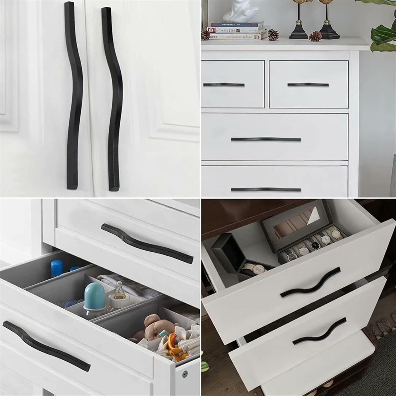 Vintage Ceramic Drawer Knobs,Cabinet Wardrobe Bow Pull Handles,5 pcs Black Modern Cupboard Hardware12.6 Inch Screw SpacingEuro Bar Drawer Pulls Kitchen Door HardwareColorGoldenSizeHo Furniture accesso