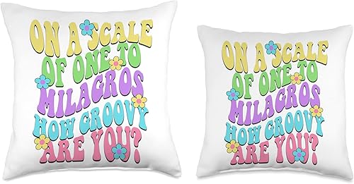 Miniatura 3 de Cute Retro Girls Groovy Milagros - Almohada personalizada con nombre, 16 x 16 pulgadas, multicolor