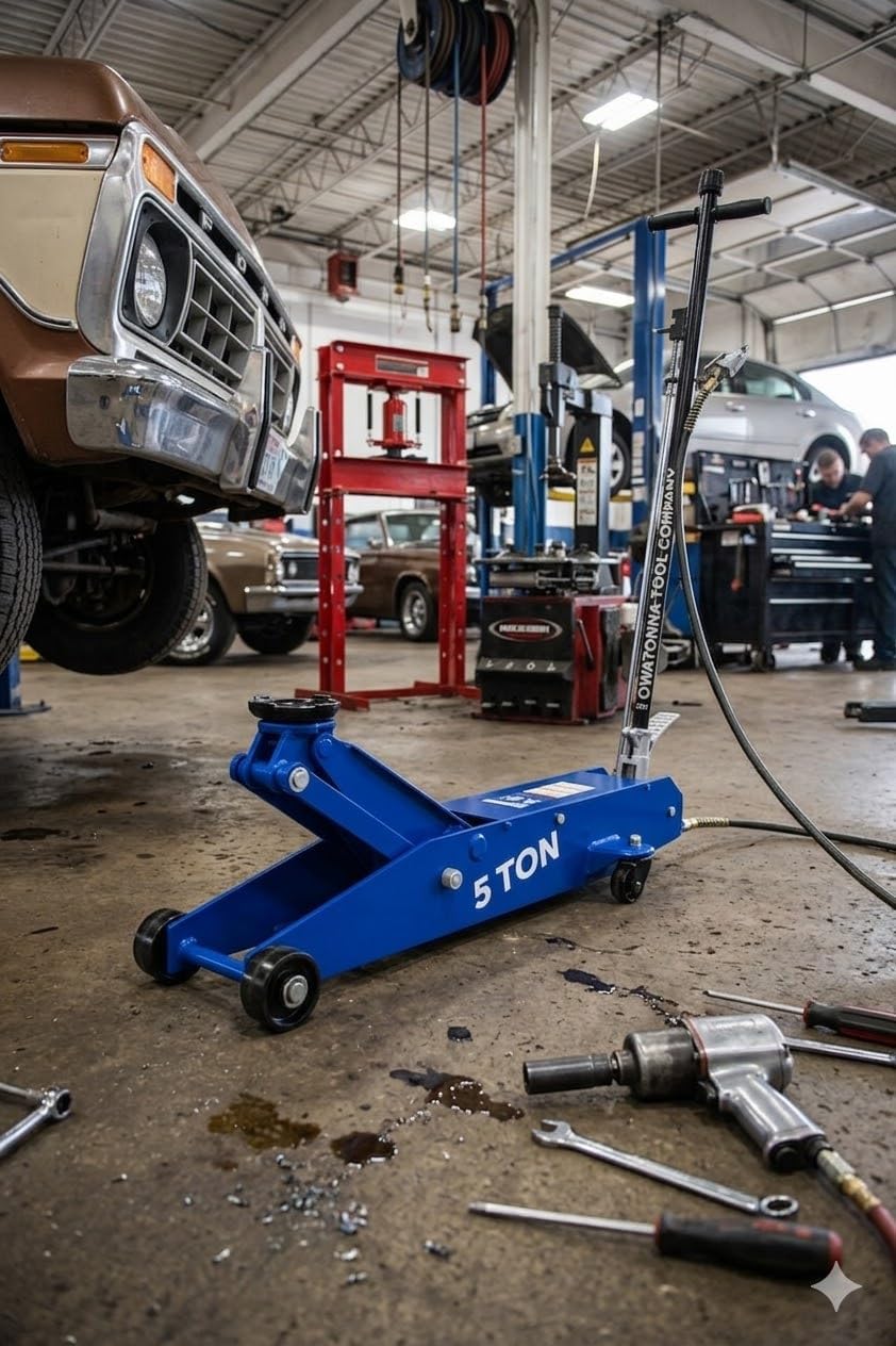 OTC HDJ5P Air/Hydraulic Service Jack - 5 Ton